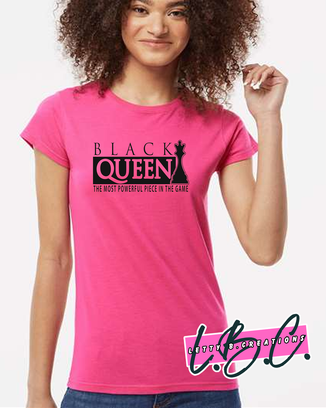 Black Queen short sleeve ladies t-shirt