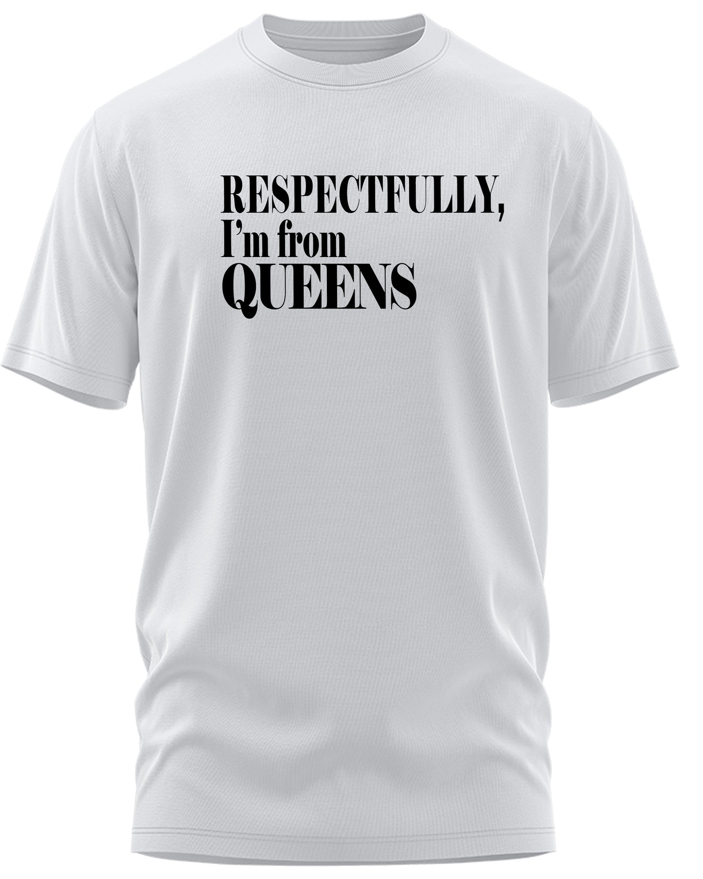 Respectfully I'm from Queens t-shirt