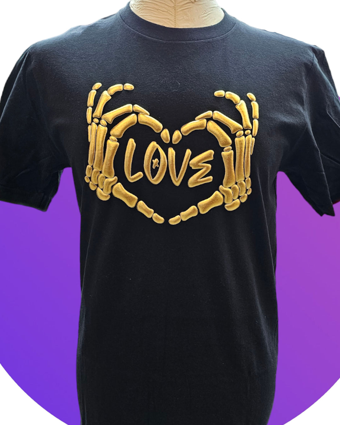 Skeleton Love Puff Print Graphic T-shirt